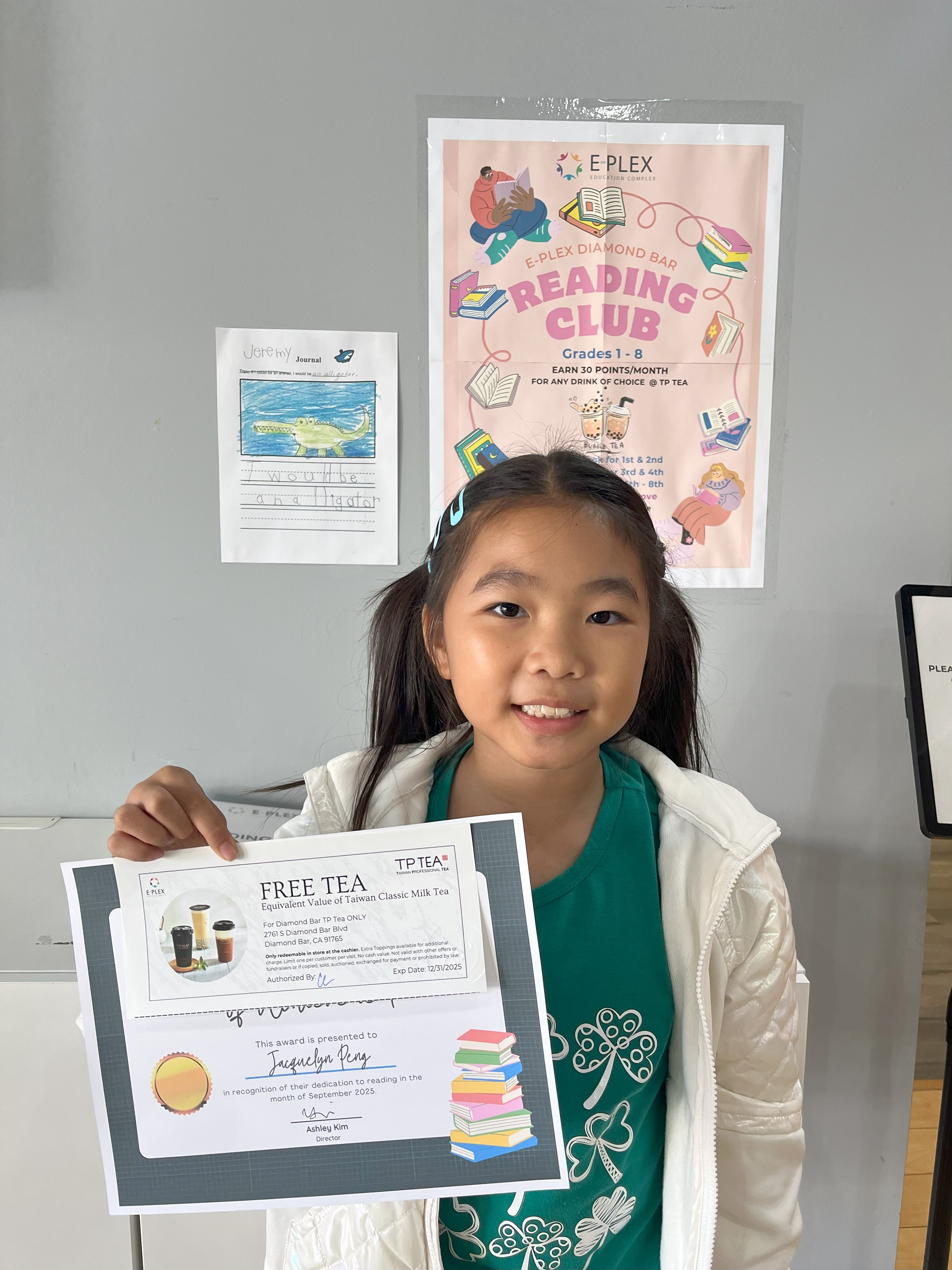 September Reading Club Winner